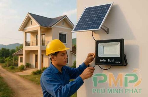 Lắp đặt đèn năng lượng mặt trời xã Tân Hà, Lâm Hà, Lâm Đồng