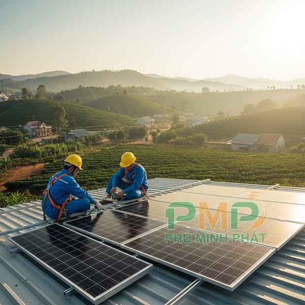 Lắp đặt điện năng lượng mặt trời áp mái ở Lâm Đồng