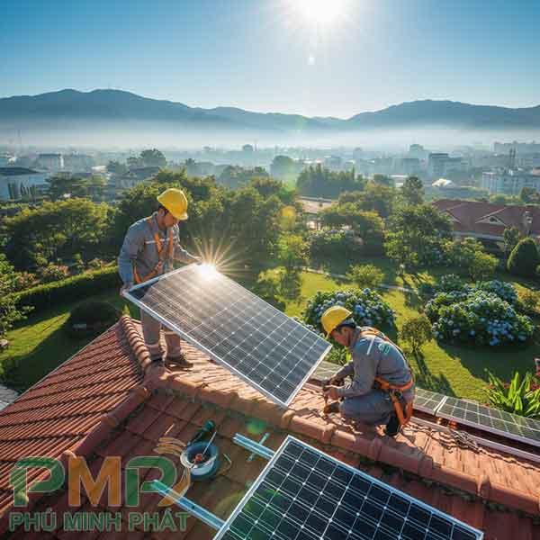 Lắp đặt điện năng lượng mặt trời mái nhà Đà Lạt, Lâm Đồng Lắp đặt điện năng lượng mặt trời mái nhà Đà Lạt, Lâm Đồng