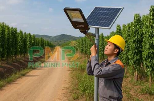 Lắp đèn năng lượng mặt trời huyện Cát Tiên Lâm Đồng