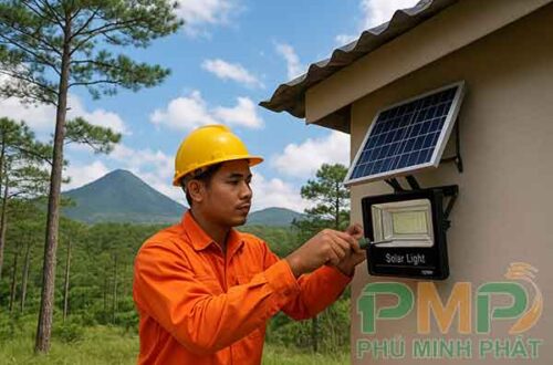 Lắp đèn năng lượng mặt trời phường Langbiang Đà Lạt