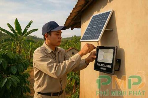 Lắp đèn năng lượng mặt trời xã Đam Rông 3 Lâm Đồng