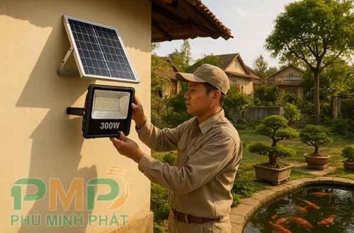 Lắp đèn năng lượng mặt trời xã D'ran, Đơn Dương, Lâm Đồng