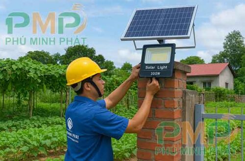 Lắp đèn năng lượng mặt trời xã Hiệp Thạnh, Đức Trọng, Lâm Đồng