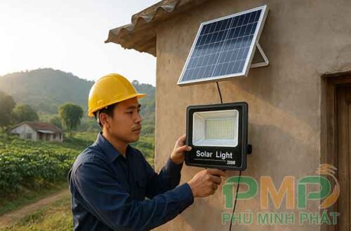 Lắp đèn năng lượng mặt trời xã Phú Sơn, Lâm Hà, Lâm Đồng