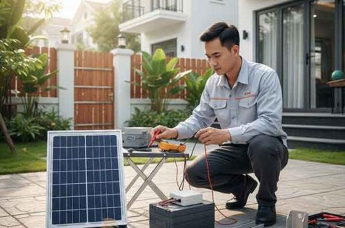 Phụ kiện khi mua đèn năng lượng mặt trời