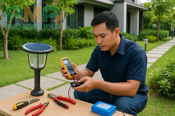 Cách kiểm tra đèn năng lượng mặt trời bị hỏng