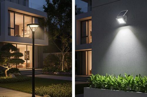 Chọn đèn năng lượng mặt trời gắn trụ hay gắn tường