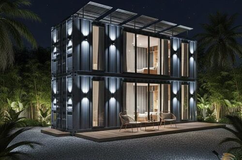 Đèn năng lượng mặt trời dùng cho nhà container