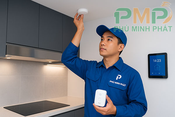 Lắp đặt cảm biến khói thông minh wifi cho gia đình Lắp đặt cảm biến khói thông minh wifi cho gia đình