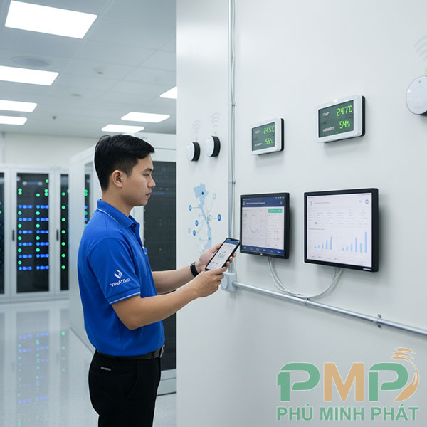 Lắp đặt cảm biến nhiệt độ và độ ẩm thông minh Lắp đặt cảm biến nhiệt độ và độ ẩm thông minh