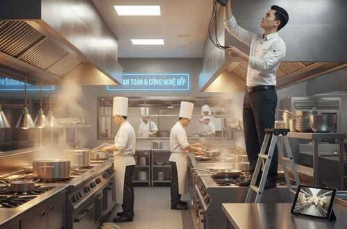 Lắp đặt camera cho khu vực nhà bếp