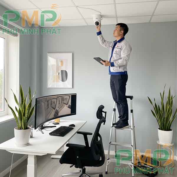 Lắp đặt camera cho văn phòng ở Đức Trọng