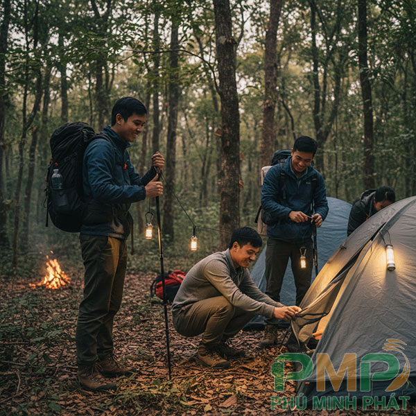 Mang đèn năng lượng mặt trời đi cắm trại Mang đèn năng lượng mặt trời đi cắm trại