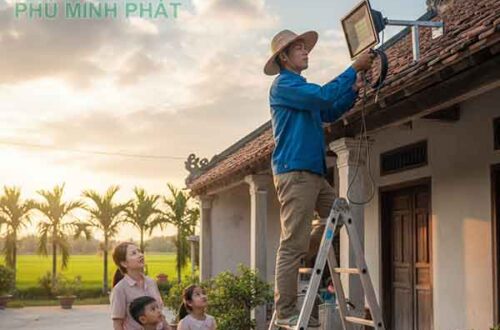 Tự lắp đặt đèn năng lượng mặt trời cho gia đình