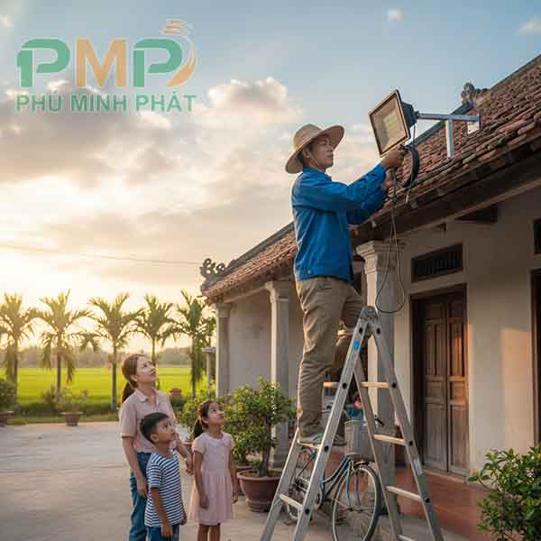 Tự lắp đặt đèn năng lượng mặt trời cho gia đình Tự lắp đặt đèn năng lượng mặt trời cho gia đình