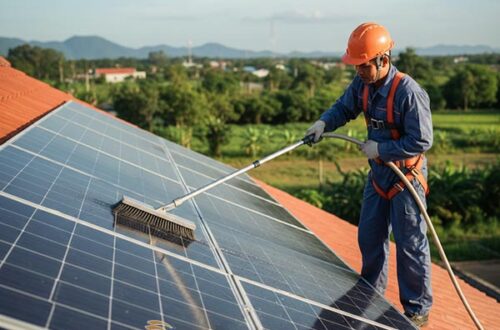 Hướng dẫn vệ sinh tấm pin mặt trời đúng cách