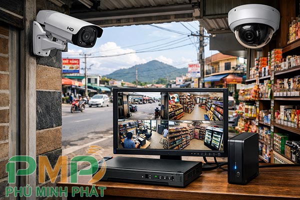 Lắp đặt camera giám sát cho cửa hàng nhỏ
