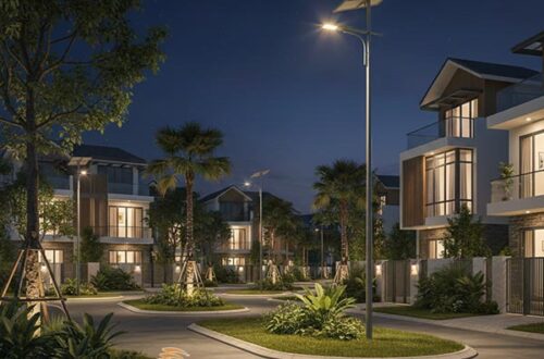 Lắp đặt đèn năng lượng mặt trời cho khu dân cư