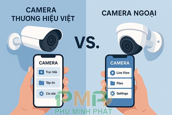 So sánh camera thương hiệu Việt và camera ngoại nhập So sánh camera thương hiệu Việt và camera ngoại nhập