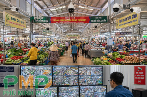 Lắp đặt camera cho chợ truyền thống